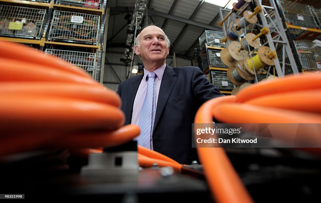 Vince Cable On The Campaign Trail For The Liberal Democrats