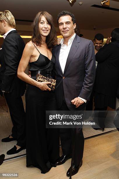 Tamara Mellon and Andre Balazs attend the book party for Derek Blasberg's Classy at Barneys New York on April 6, 2010 in New York City.