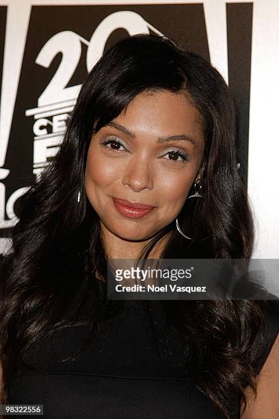 Tamara Taylor attends the "Bones" 100th episode celebration at 650 North on April 7, 2010 in West Hollywood, California.