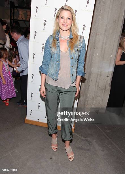 Actress Ali Larter attends the Anna Getty 'Easy Green Organic: Cook Well, Eat Well, Live Well' book party at Rolling Greens on April 7, 2010 in Los...