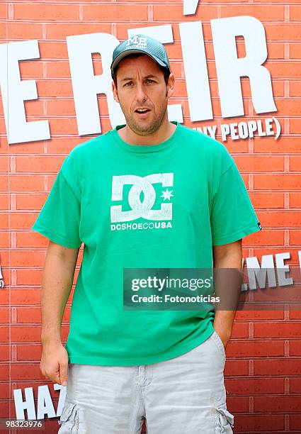 Actor Adam Sandler attends the "Funny People" photocall at Villa Magna Hotel on August 27, 2009 in Madrid, Spain.