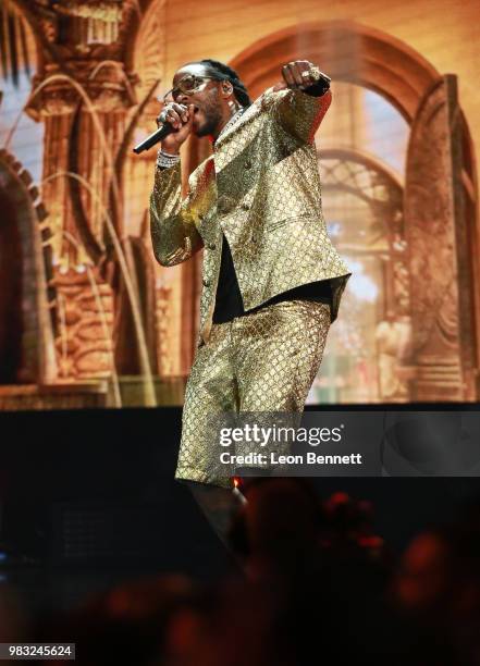 Chainz performs onstage at the 2018 BET Awards at Microsoft Theater on June 24, 2018 in Los Angeles, California.