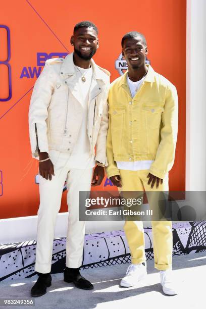 Kwame Boateng and Kwesi Boakye attend the 2018 BET Awards at Microsoft Theater on June 24, 2018 in Los Angeles, California.