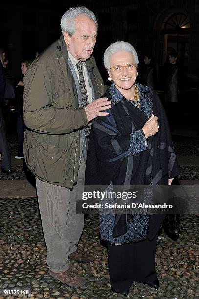 Ottavio and Rosita Missoni attend the Vogue.it Milan Fashion Week Womenswear Autumn/Winter 2010 show on February 26, 2010 in Milan, Italy.