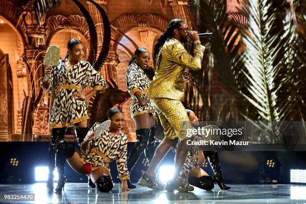 Chainz performs onstage at the 2018 BET Awards at Microsoft Theater on June 24, 2018 in Los Angeles, California.