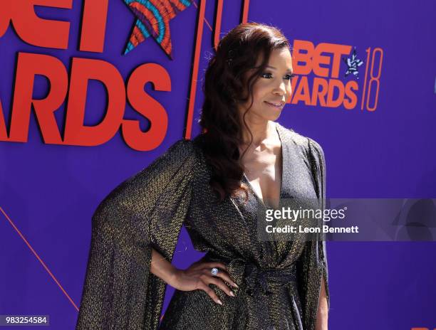 Elise Neal attends the 2018 BET Awards at Microsoft Theater on June 24, 2018 in Los Angeles, California.