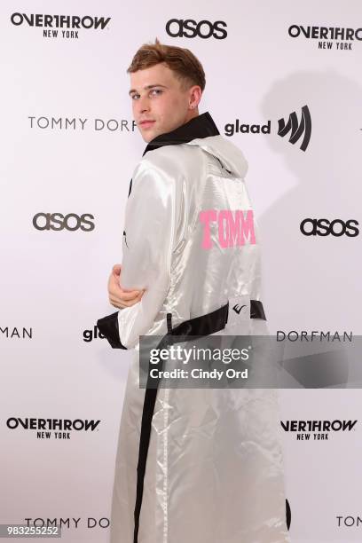 Tommy Dorfman and Overthrow Boxing Club host a NYC Pride Party benefiting GLAAD at Overthrow Underground Boxing Club on June 24, 2018 in New York...