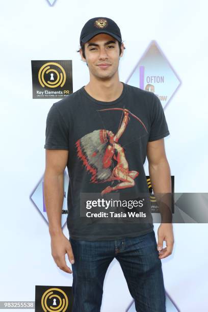 Noam Sigler attends Lofton Shaw's 18th birthday party on June 24, 2018 in Northridge, California.