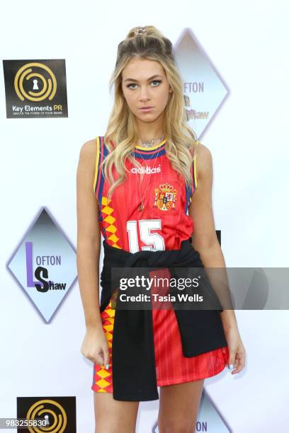 Parker Winston attends Lofton Shaw's 18th birthday party on June 24, 2018 in Northridge, California.