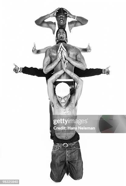 hip hop dancers in a row - tattoo designs for men chest stock pictures, royalty-free photos & images