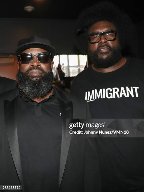 Black Thought and Questlove attend the 2018 BET Awards at Microsoft Theater on June 24, 2018 in Los Angeles, California.