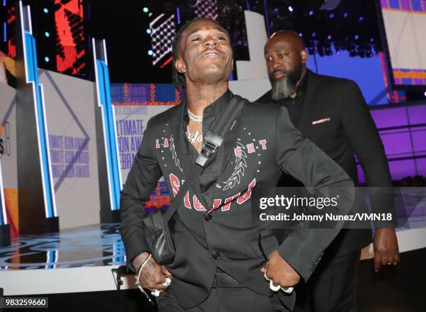 Lil Uzi Vert is seen at the 2018 BET Awards at Microsoft Theater on June 24, 2018 in Los Angeles, California.
