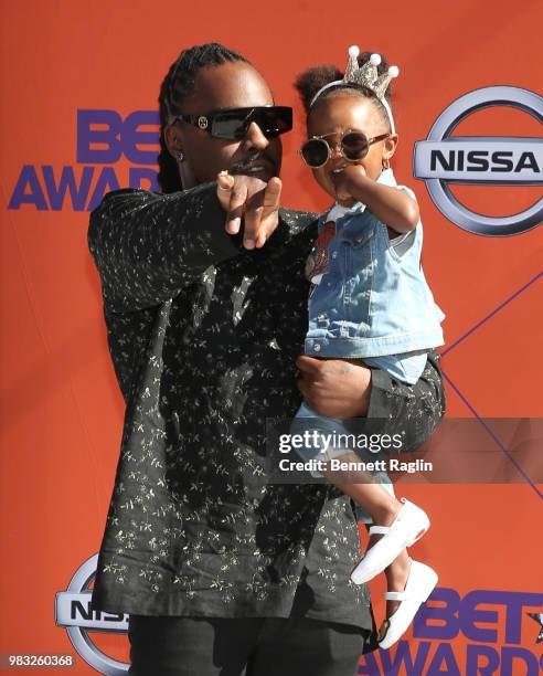 Wale attends the 2018 BET Awards at Microsoft Theater on June 24, 2018 in Los Angeles, California.