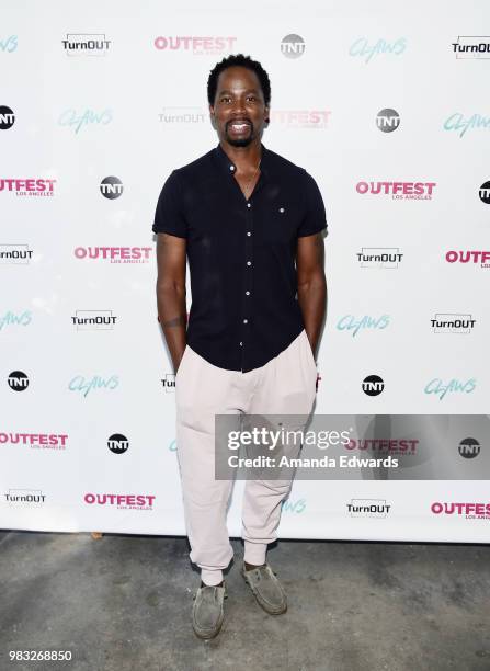 Actor Harold Perrineau arrives at a special screening of TNT's "CLAWS" with TurnOUT LA and OUTFEST at the Los Angeles LGBT Center on June 24, 2018 in...