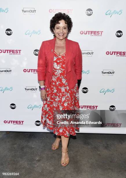 Actress Marlene Forte arrives at a special screening of TNT's "CLAWS" with TurnOUT LA and OUTFEST at the Los Angeles LGBT Center on June 24, 2018 in...