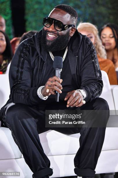 Rick Ross attends the After Party Live, sponsored by Ciroc, at the 2018 BET Awards Post Show at Microsoft Theater on June 24, 2018 in Los Angeles,...