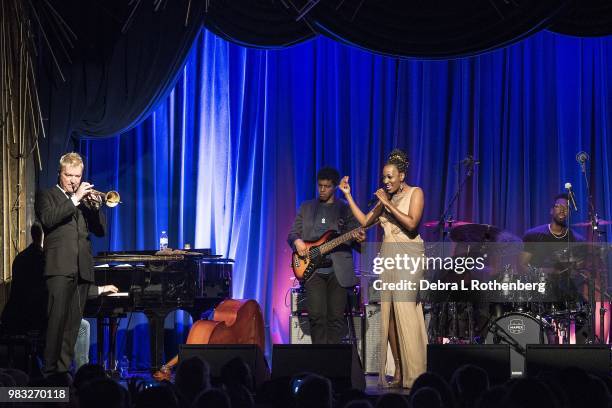 And Chris Botti and Sy Smith perform during the 2018 Blue Note Jazz Festival at Sony Hall on June 24, 2018 in New York City.