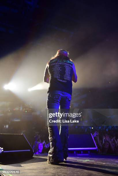 Bret Michaels of Poison performs during the Nothin' But a Good Time Tour 2018 at PPL Center on June 24, 2018 in Allentown, Pennsylvania.