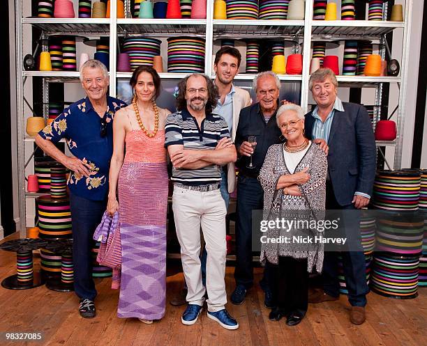 Kaffe Fasset, Judith Missoni, Luca Missoni, Ottavio Missoni, Ottavio Missoni, Rosita Missoni and Vittorio MIssoni attend the private view hosted by...