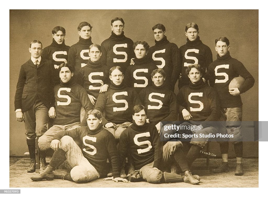 Vintage Football Team Photo