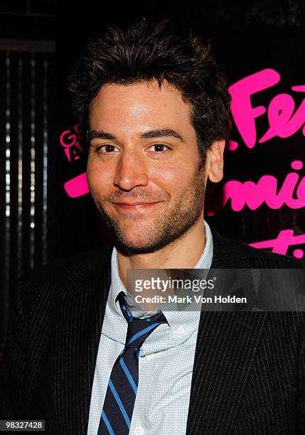 Director Josh Radnor attend the 15th annual Gen Art Film Festival screening of "Happythankyoumoreplease" after party at The Park on April 7, 2010 in...