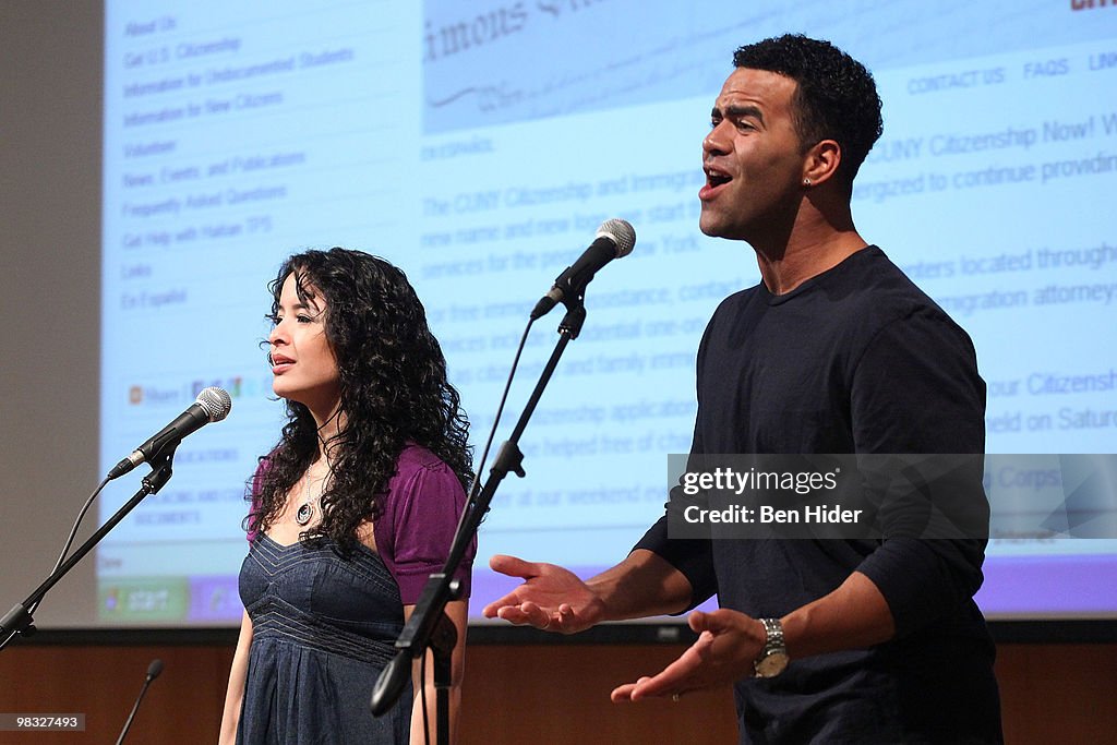 "In the Heights" Cast Promotes "Citizenship Now!" Hot line