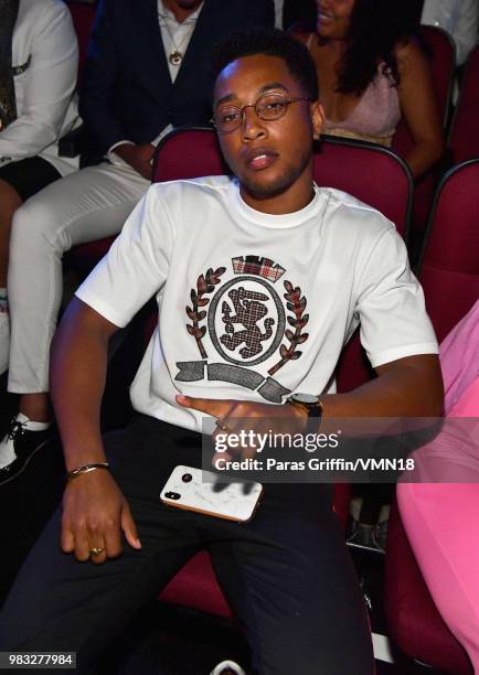 Jacob Latimore at the 2018 BET Awards at Microsoft Theater on June 24, 2018 in Los Angeles, California.