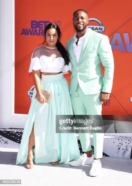 Photo: Tank and Zena Foster attend the annual BET Awards in Los Angeles -  LAP20170625482 