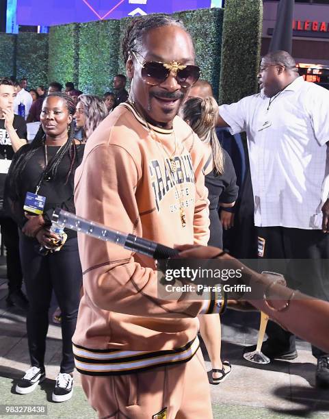 Snoop Dogg attends the After Party Live, sponsored by Ciroc, at the 2018 BET Awards Post Show at Microsoft Theater on June 24, 2018 in Los Angeles,...