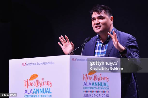 Journalist and filmmaker Jose Antonio Vargas discusses his forthcoming book titled, 'Dear America: Notes of an Undocumented Citizen', during the 2018...