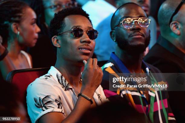 Tyler James Williams at the 2018 BET Awards at Microsoft Theater on June 24, 2018 in Los Angeles, California.