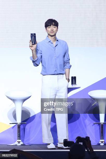 Gong Yoo promotes for Asus ZenFone 5 on 24th June, 2018 in Taipei, Taiwan, China.