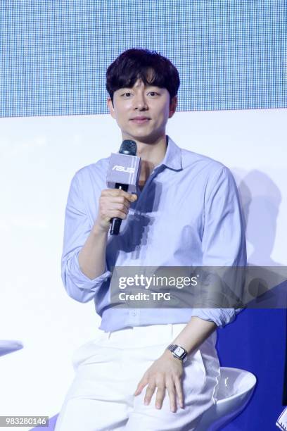 Gong Yoo promotes for Asus ZenFone 5 on 24th June, 2018 in Taipei, Taiwan, China.