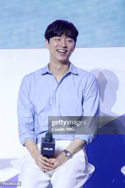 Gong Yoo promotes for Asus ZenFone 5 on 24th June, 2018 in Taipei, Taiwan, China.