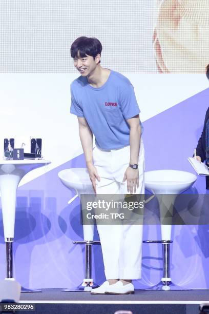 Gong Yoo promotes for Asus ZenFone 5 on 24th June, 2018 in Taipei, Taiwan, China.