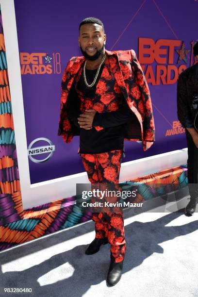 Slade attends the 2018 BET Awards at Microsoft Theater on June 24, 2018 in Los Angeles, California.