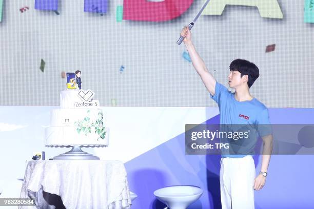 Gong Yoo promotes for Asus ZenFone 5 on 24th June, 2018 in Taipei, Taiwan, China.