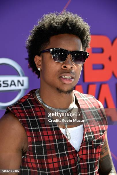 Carel attends the 2018 BET Awards at Microsoft Theater on June 24, 2018 in Los Angeles, California.