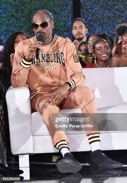 Snoop Dogg attends the After Party Live, sponsored by Ciroc, at the 2018 BET Awards Post Show at Microsoft Theater on June 24, 2018 in Los Angeles,...