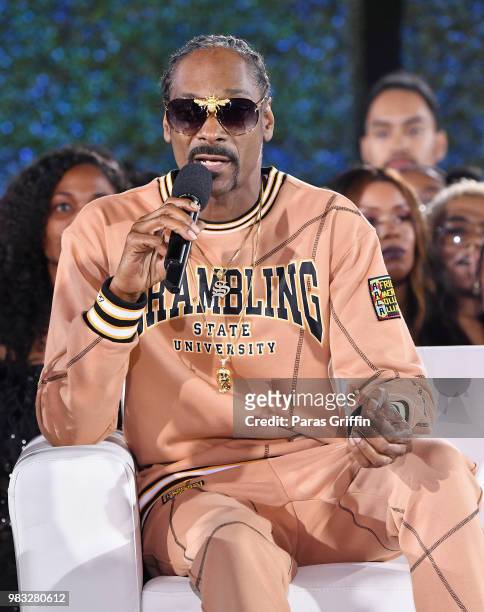 Snoop Dogg attends the After Party Live, sponsored by Ciroc, at the 2018 BET Awards Post Show at Microsoft Theater on June 24, 2018 in Los Angeles,...