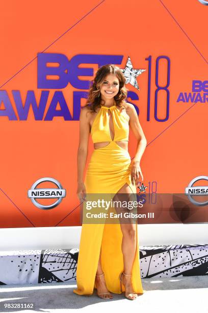 Jennifer Freeman attends the 2018 BET Awards at Microsoft Theater on June 24, 2018 in Los Angeles, California.