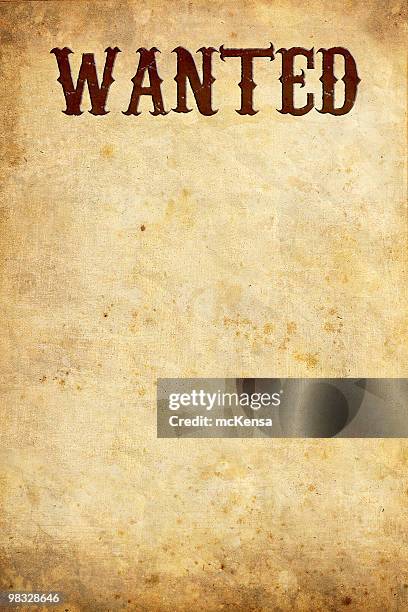 wanted-englisches plakat - begehren stock-fotos und bilder