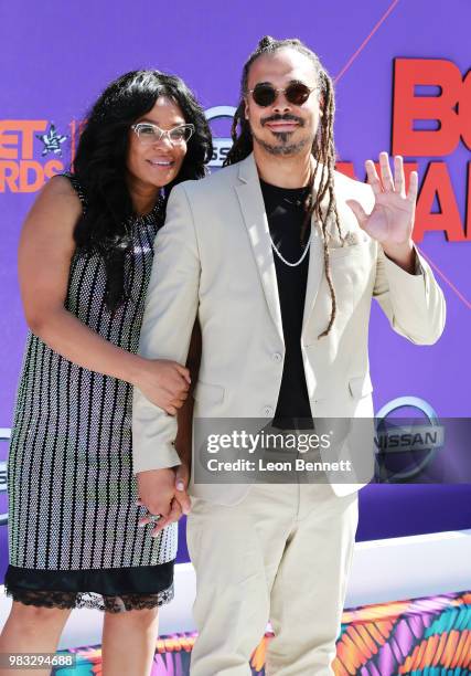 Beverly Bond attends the 2018 BET Awards at Microsoft Theater on June 24, 2018 in Los Angeles, California.