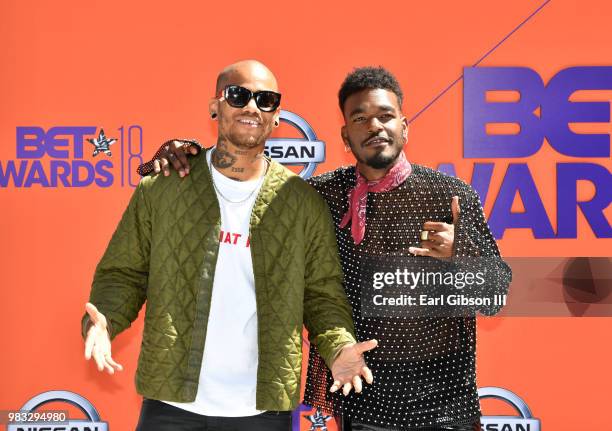 Luke James attends the 2018 BET Awards at Microsoft Theater on June 24, 2018 in Los Angeles, California.