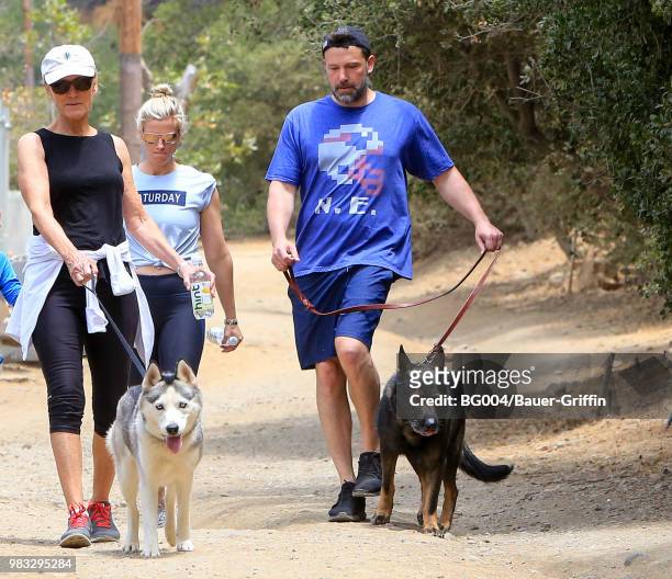 Lindsay Shookus and Ben Affleck are seen on June 24, 2018 in Los Angeles, California.