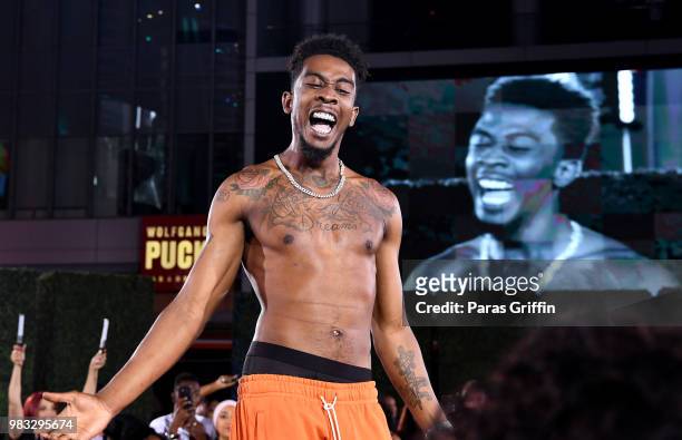 Desiigner performs at the After Party Live, sponsored by Ciroc, at the 2018 BET Awards Post Show at Microsoft Theater on June 24, 2018 in Los...