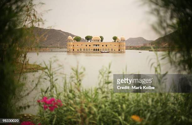 Jal Mahal which translated means "Water Palace" is seen in the middle of Man Sagar lake on April 8, 2010 in Jaipur, India.