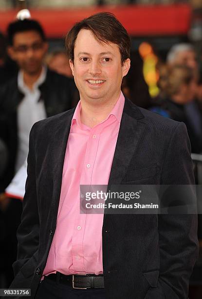 David Mitchell attends The Infidel: World Premiere Gala Screening at Hammersmith Apollo on April 8, 2010 in London, England.