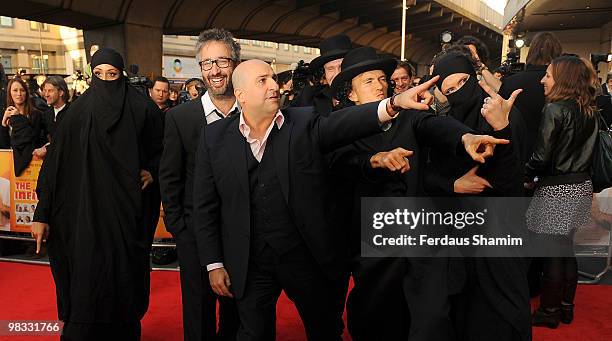 David Baddiel and Omid Djalili attend The Infidel: World Premiere Gala Screening at Hammersmith Apollo on April 8, 2010 in London, England.