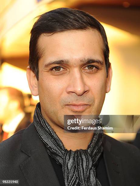 Jimi Mistry attends The Infidel: World Premiere Gala Screening at Hammersmith Apollo on April 8, 2010 in London, England.